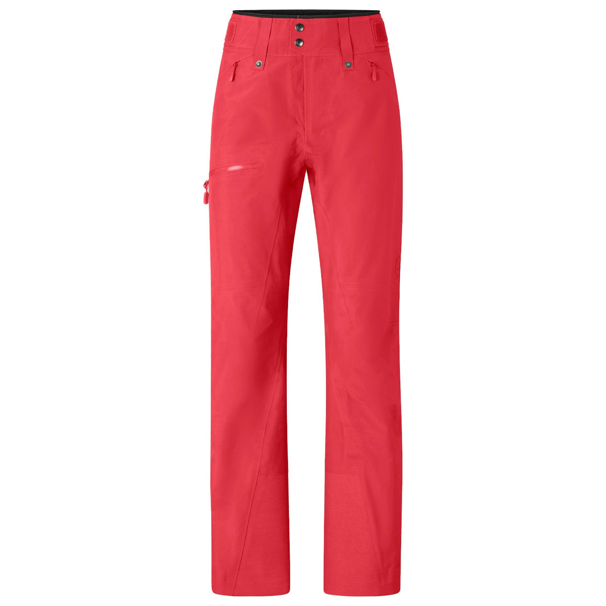 Norrona women's technical ski pants with zippered pockets and slim fit design.