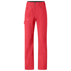 Norrona women's technical ski pants with zippered pockets and slim fit design.