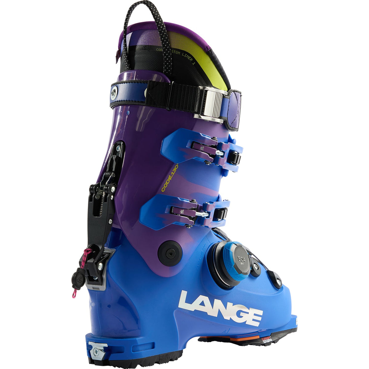 Lange Code 130 Boa LV GW alpine ski boot with four buckles and power strap