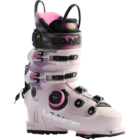 Lange women's alpine ski boot with BOA closure system and four buckle straps