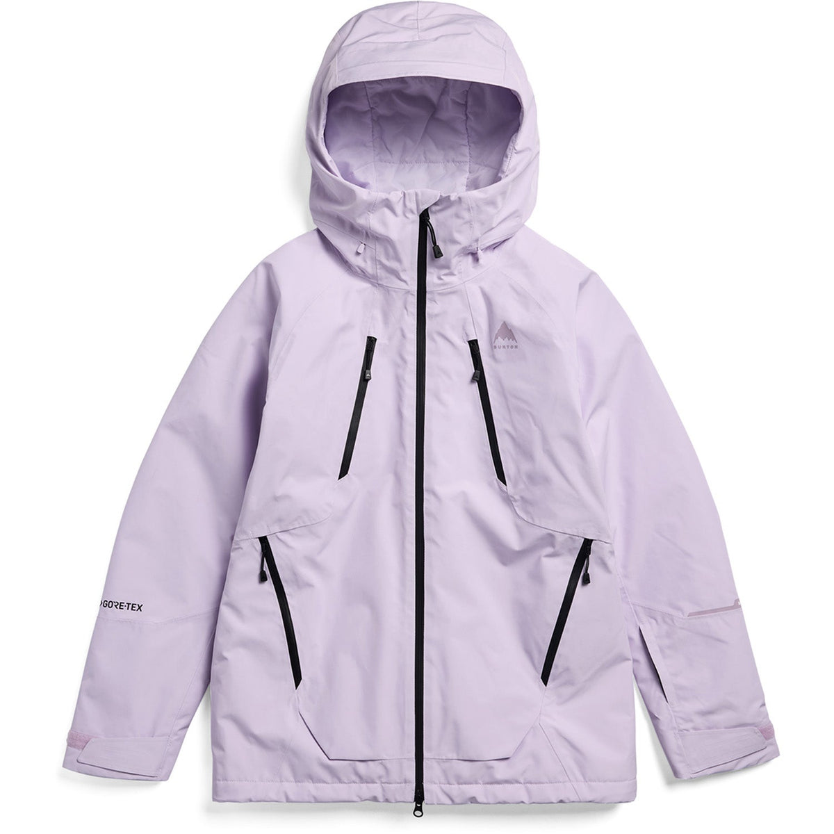Burton women's insulated hooded ski jacket with GORE-TEX technology and multiple zippered pockets