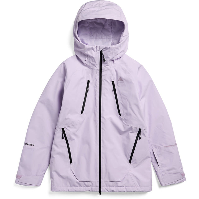 Burton women's insulated hooded ski jacket with GORE-TEX technology and multiple zippered pockets