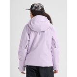 Burton women's insulated Gore-Tex ski jacket with hood, shown from back view