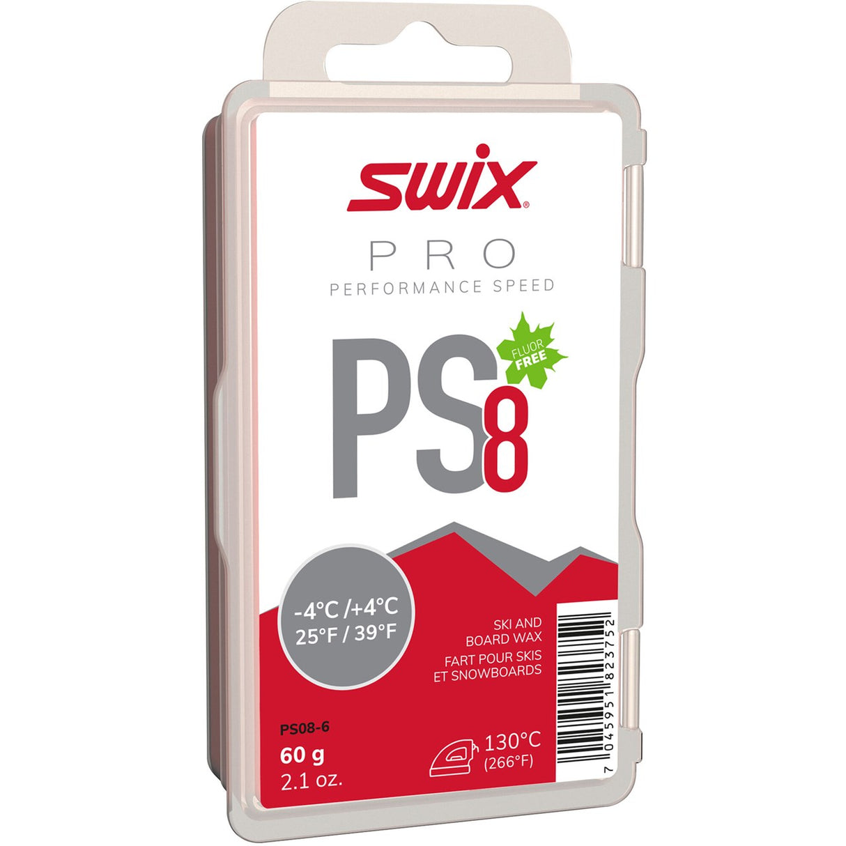 Swix Ps8 Red, -4°C/+4°C, 60g