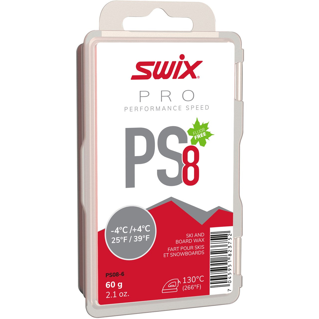 Swix Ps8 Red, -4°C/+4°C, 60g