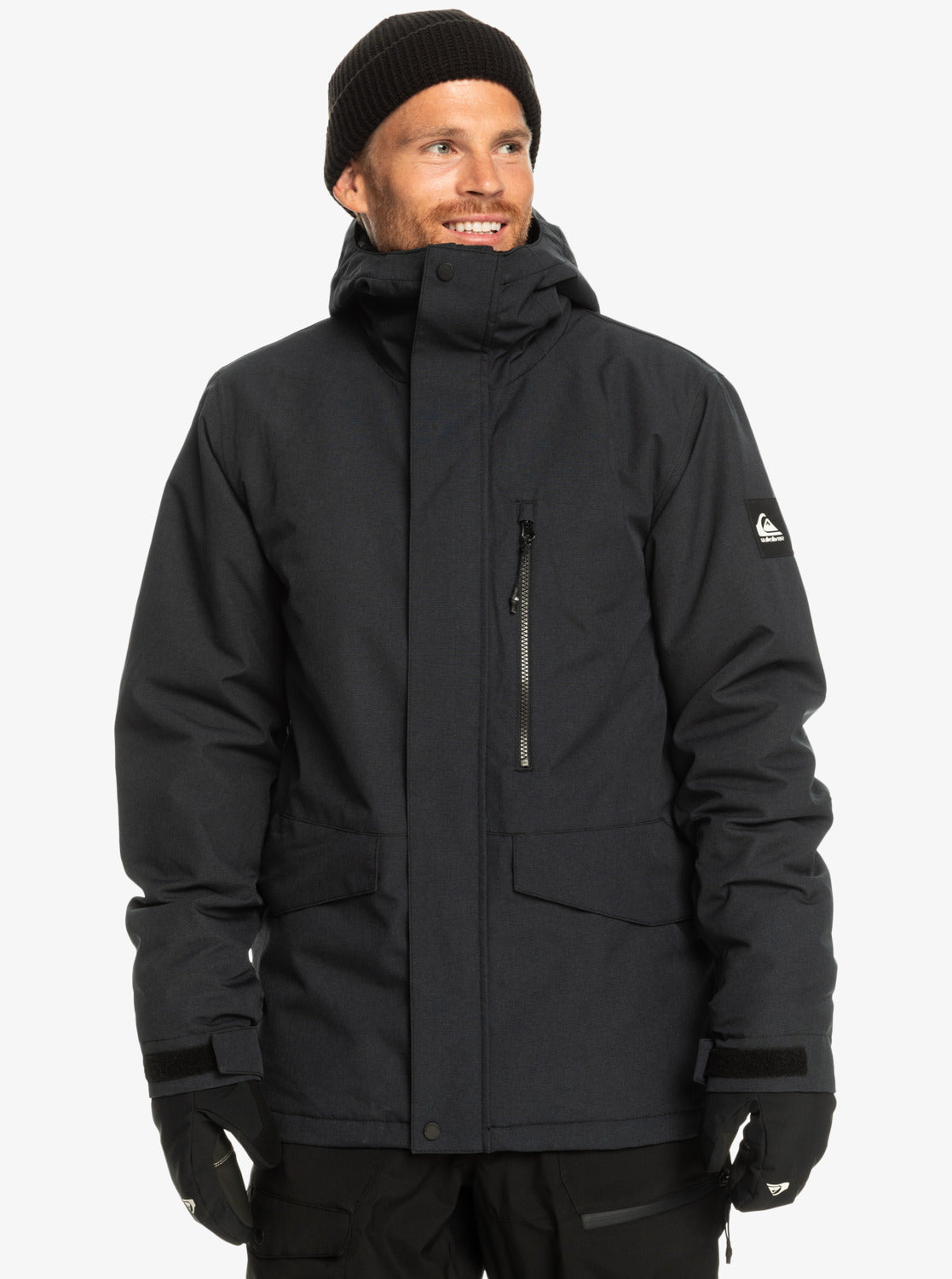 Quiksilver Mission Solid Insulated Snow Jacket - True Black