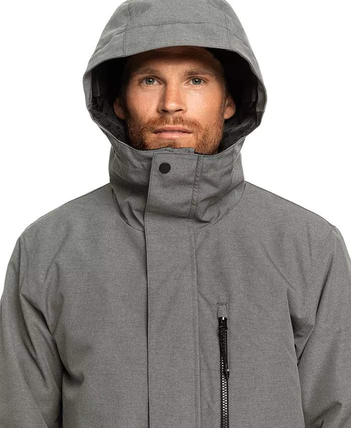 Quiksilver Mission Solid Insulated Snow Jacket - Quarry