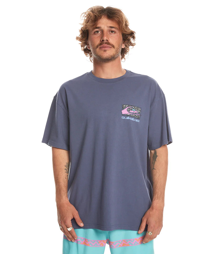 Quiksilver Spin Cycle T-Shirt - Crown Blue