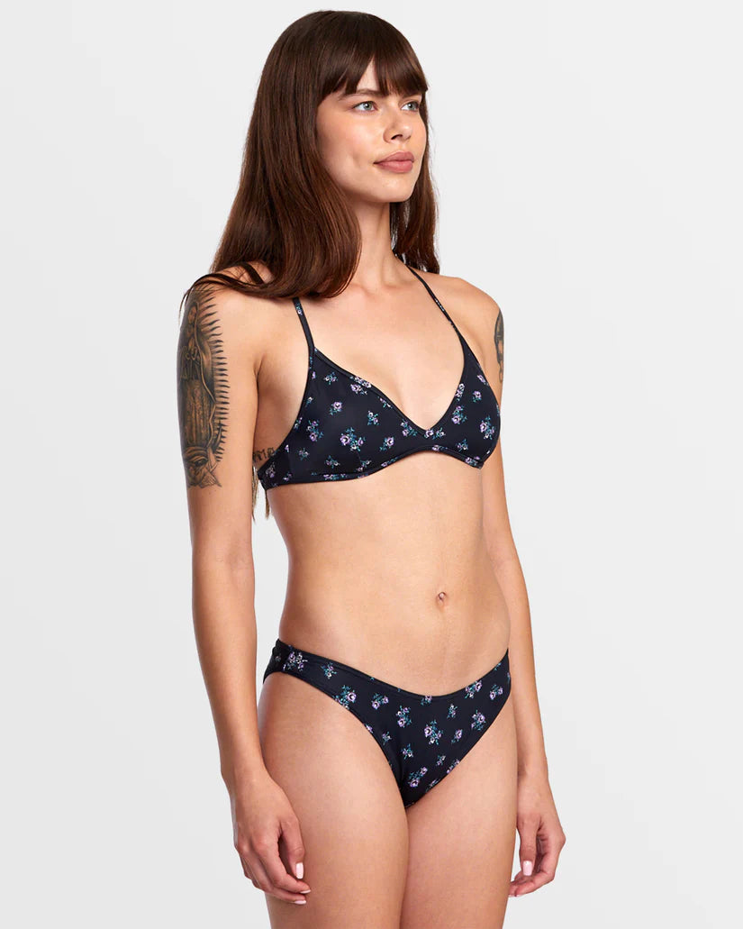 RVCA Contempo Crossback Triangle Bikini Top - Black