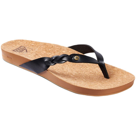 Reef Cushion Court Twist Flip Flops - Black