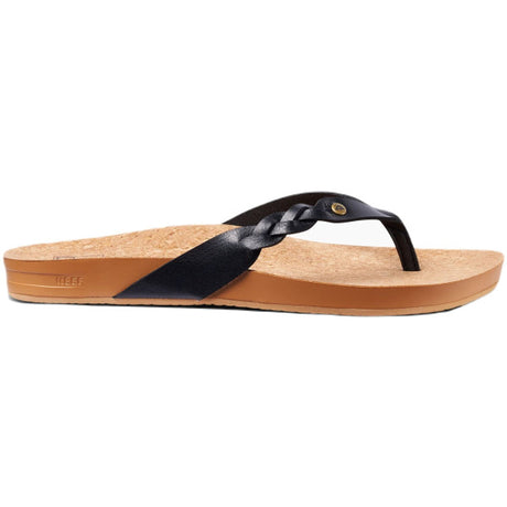 Reef Cushion Court Twist Flip Flops - Black