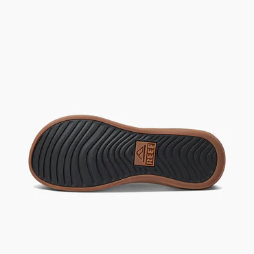 Reef Cushion Lux Men's Flip Flops - Black / Brown