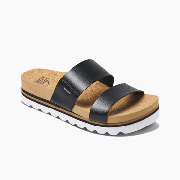 Reef Women's Cushion Vista Hi Sandals - Black