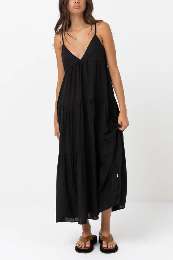 Rhythm Classic Tiered Midi Dress