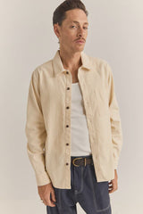 Rhythm Corduroy Ls Shirt - Natural