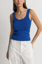 Rhythm Cove Scoop Neck Tank - Blue