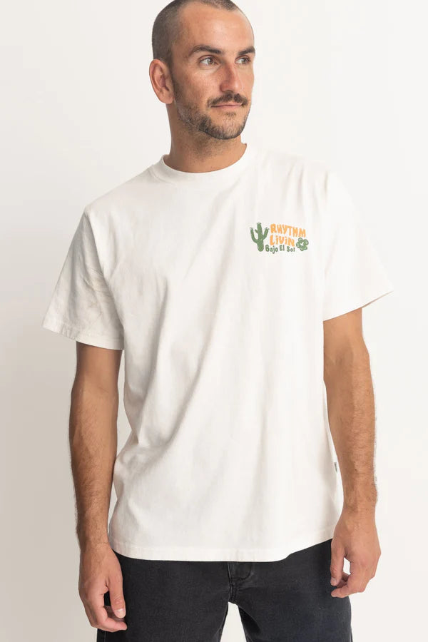 Rhythm Desert Vintage Ss T-Shirt - Vintage White