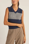 Rhythm Gatwick Sweater Vest - Navy