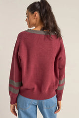 Rhythm Gatwick V Neck Sweater - Red