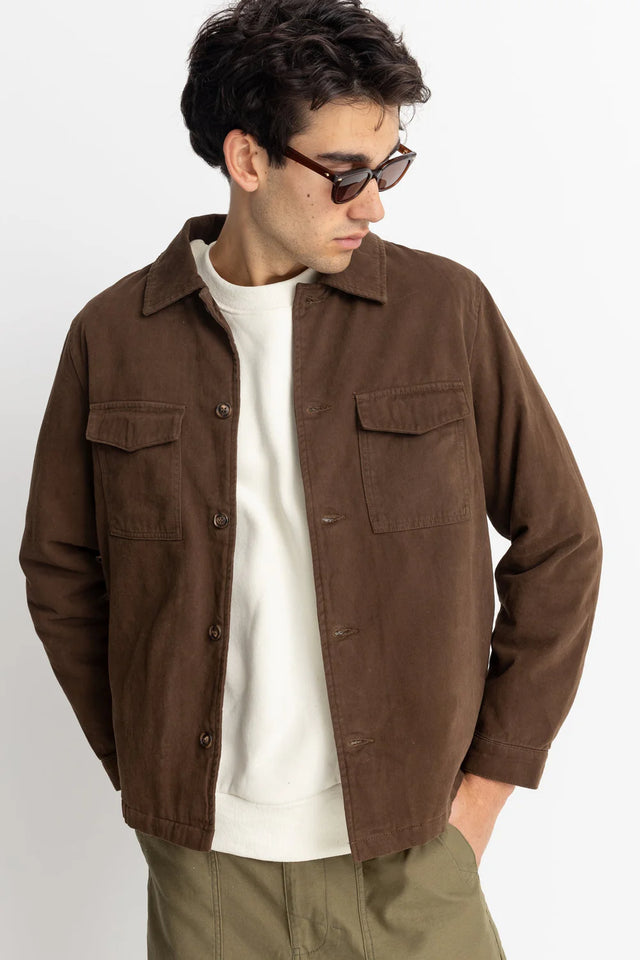 Rhythm Insulated Overshirt - Chocolate
