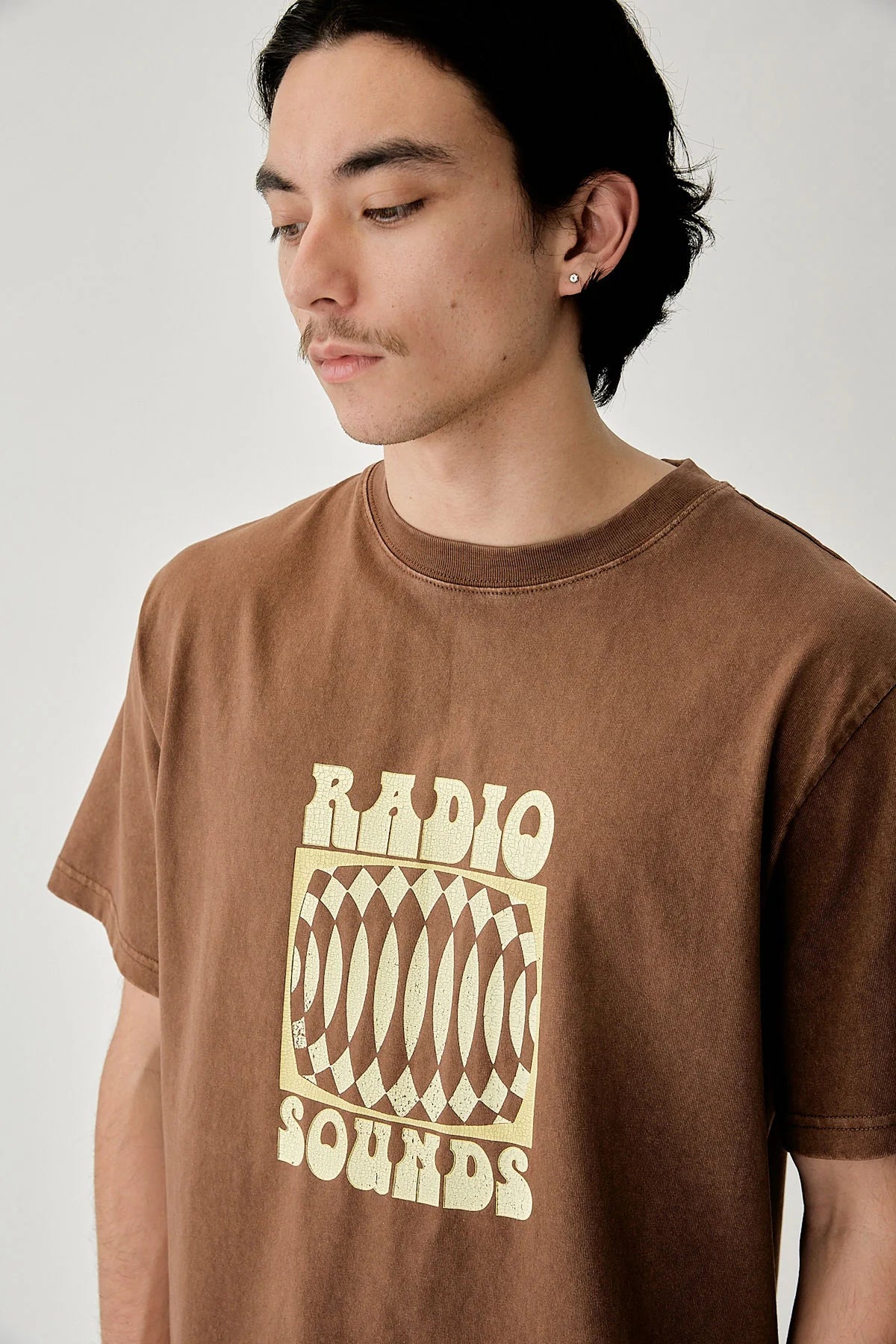 Rhythm Interrupted Vintage Ss T-Shirt - Brown