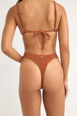 Rhythm Isla Rib Skimpy Pant - Caramel