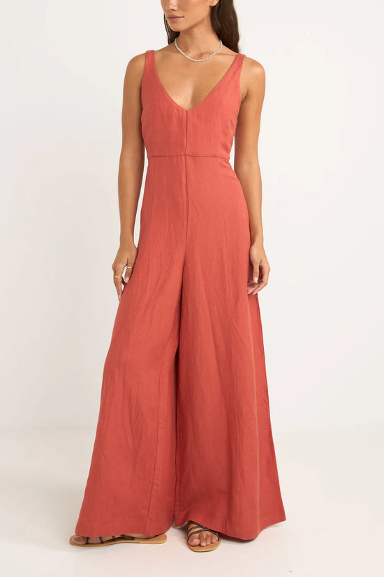 Rhythm Kiki Wide Leg Jumpsuit - Nectar