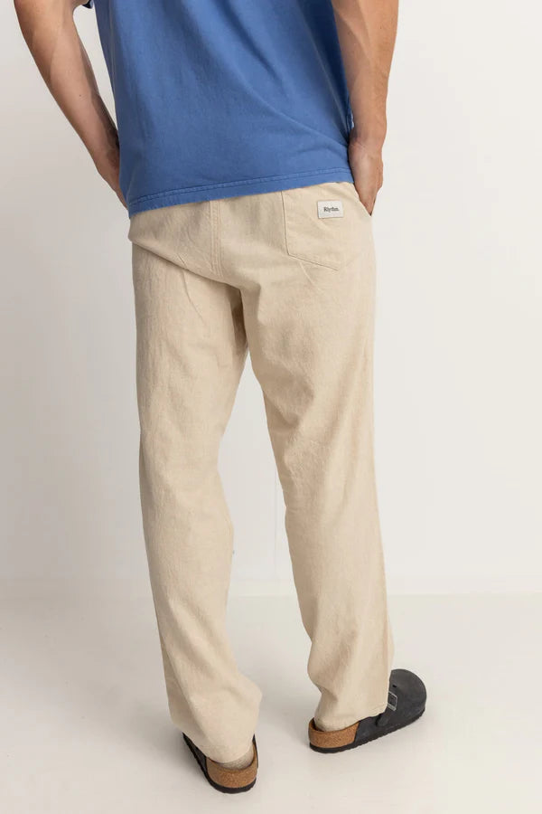 Rhythm Linen Jam Pant - Bone