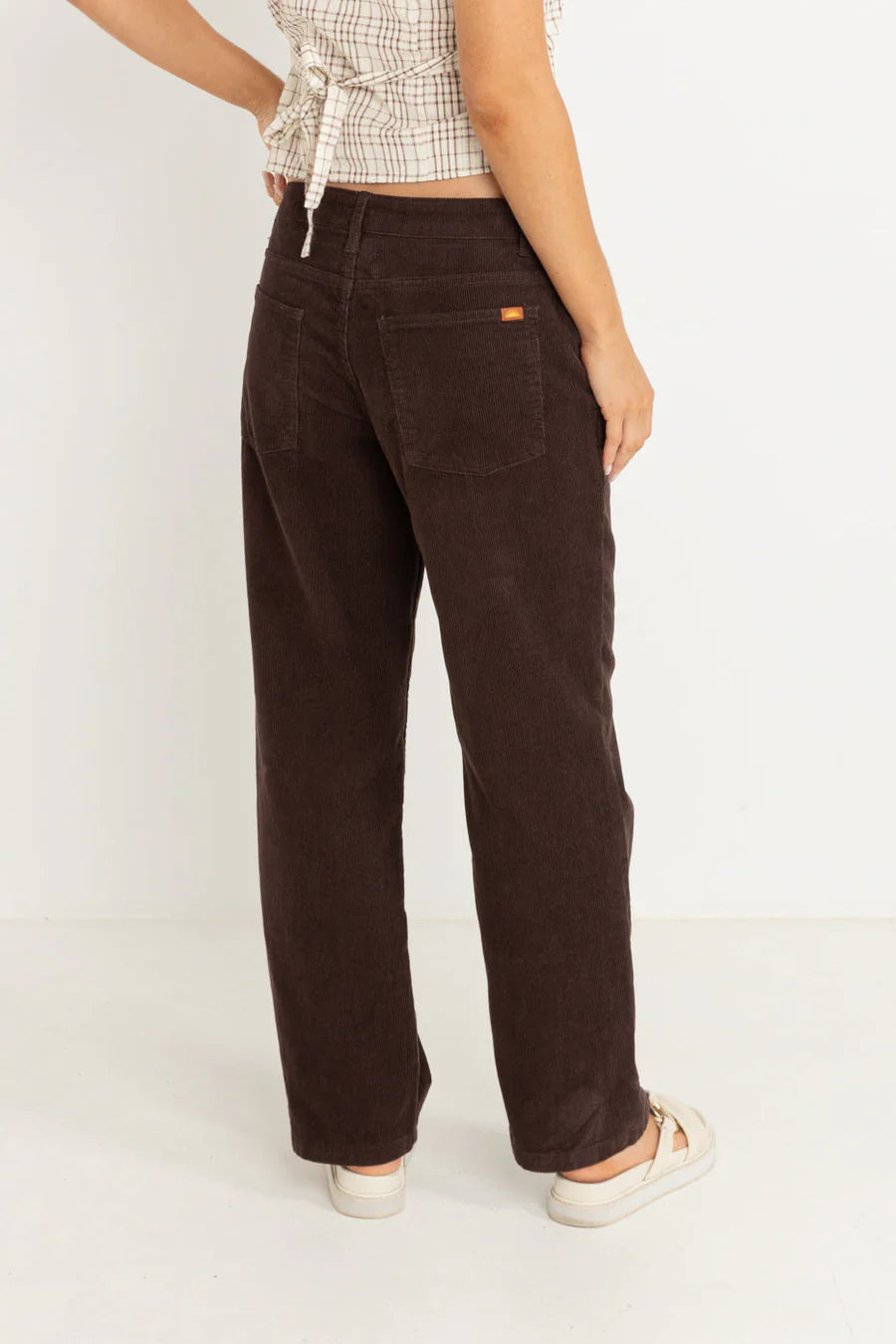 Rhythm Lula Low Rise Pant - Chocolate