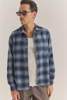 Rhythm Mar Ls Flannel - Blue