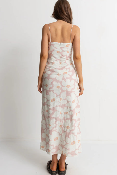 Rhythm Mimi Floral Gathered Maxi Dress - Rose