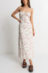 Rhythm Mimi Floral Gathered Maxi Dress - Rose