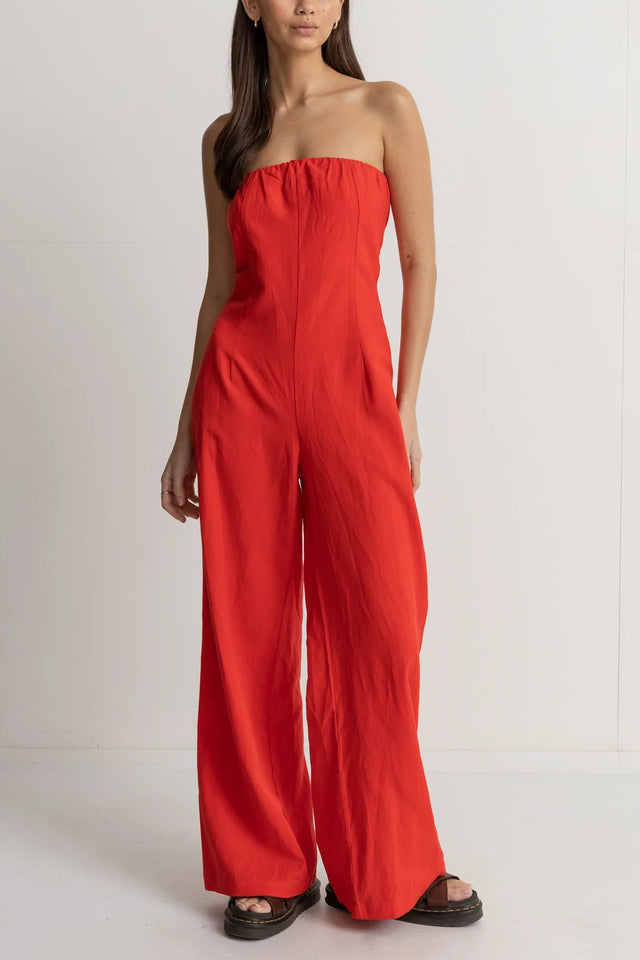 Rhythm Mimi Jumpsuit Red - Sand