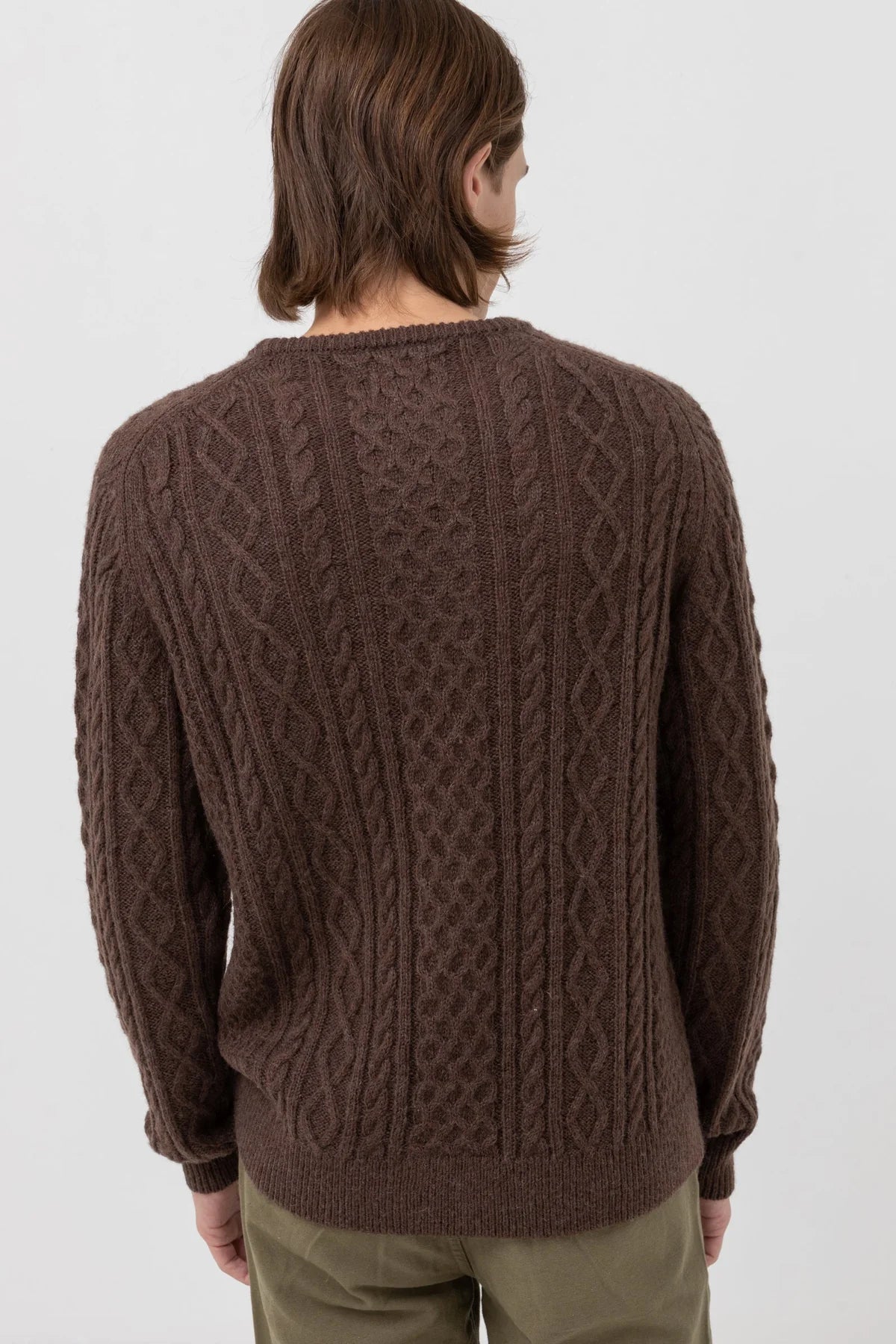 Load image into Gallery viewer, Rhythm Mohair Fishermans Knit - Brown
