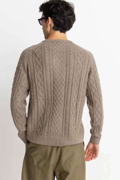 Rhythm Mohair Fishermans Knit - Sand