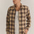 Rhythm Plaid Ls Flannel- Brown