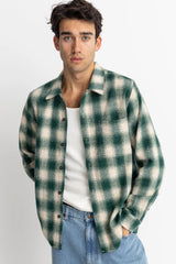 Rhythm Plaid Ls Flannel - Green