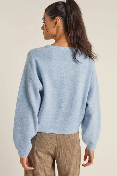 Rhythm Powder Knit Jumper Sweater - Powder Blue