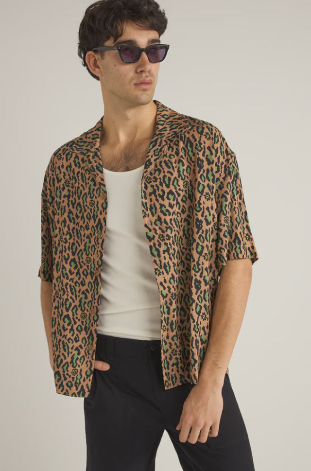 Rhythm Relaxed Leo SS Shirt - Mustard