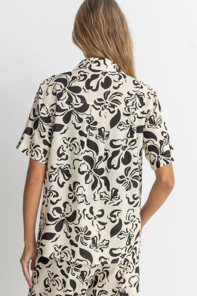 Rhythm Sundance Floral Short Sleeve Shirt - Natural