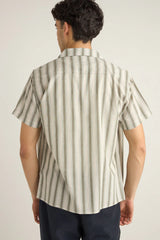 Rhythm Vacation Stripe SS Shirt - Fern