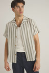 Rhythm Vacation Stripe SS Shirt - Fern