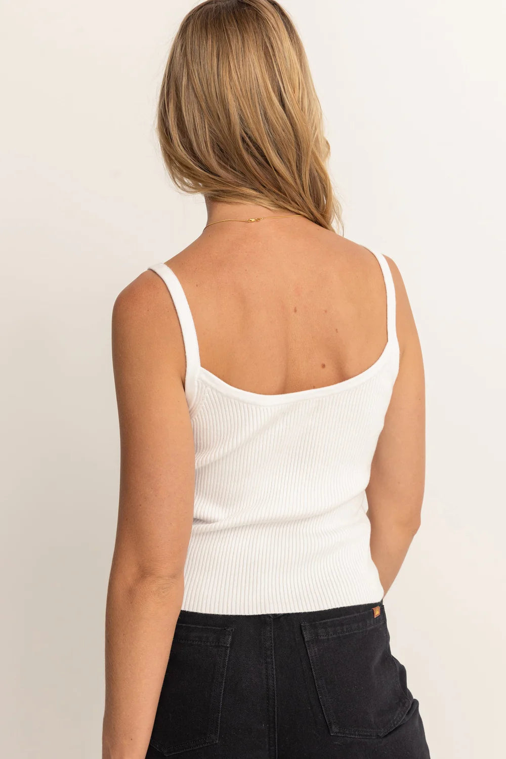 Rhythm Yumi Knit Top - White