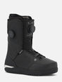 Ride Lasso men's black snowboard boot with dual BOA dials and lace-up closure
