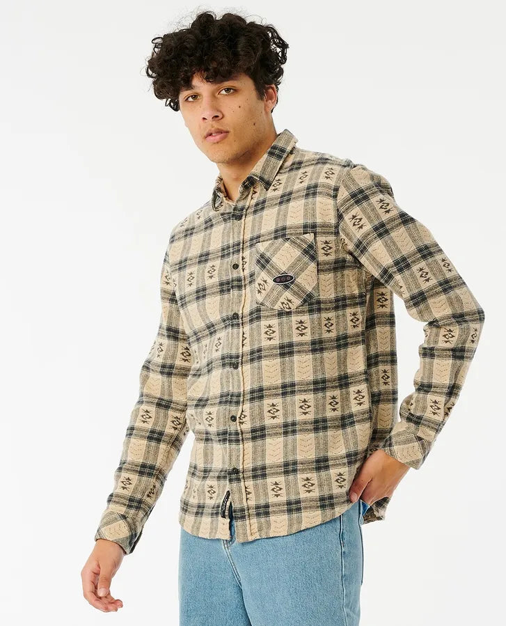 Rip Curl Archive Flannel Shirt - Cement