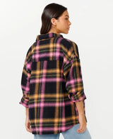 Rip Curl Beach Party Flannel Shirt - Washed Black