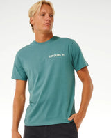 Rip Curl Brand Icon Tee - Bluestone