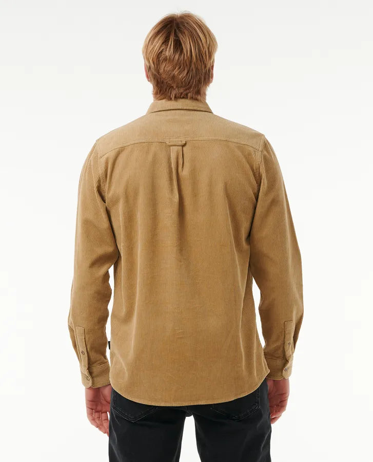 Rip Curl Classic Surf Cord Long Sleeve Shirt - Dark Khaki