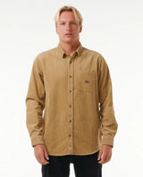 Rip Curl Classic Surf Cord Long Sleeve Shirt - Dark Khaki