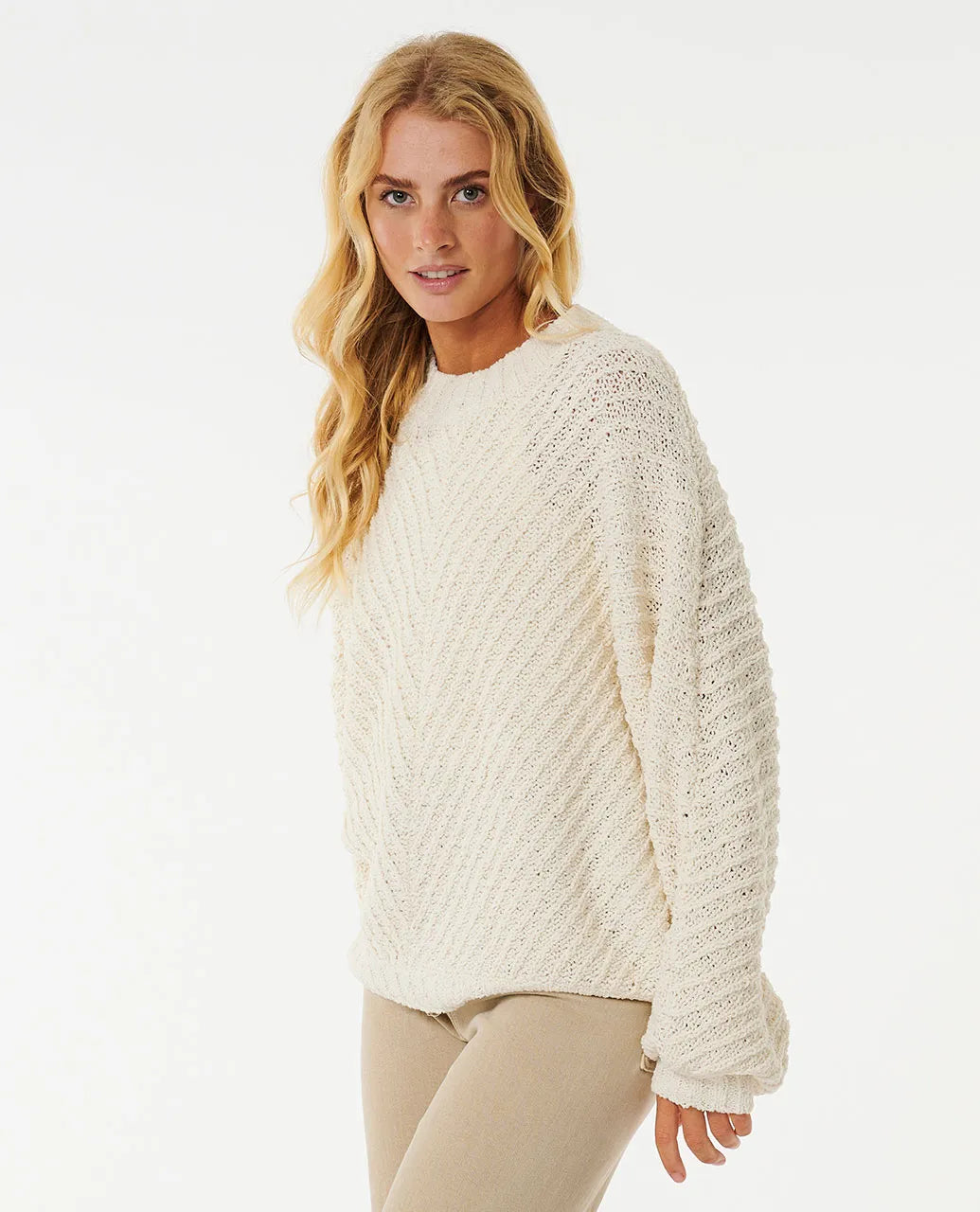 Rip Curl Classic Surf Knit Crew - Bone